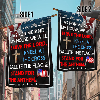 FLAGWIX Patriotic Flag As For Me And My House We Will Serve The Lord Flag