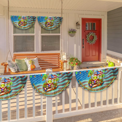 Puerto Rico Christmas Fan Flag – Fiesta De Navidad 250 Years Strong