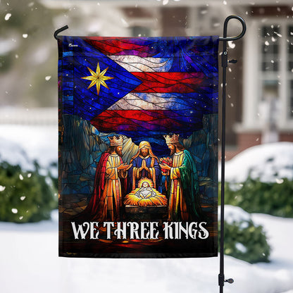 We Three Kings Nativity Flag | Puerto Rico Christmas Christian Flag