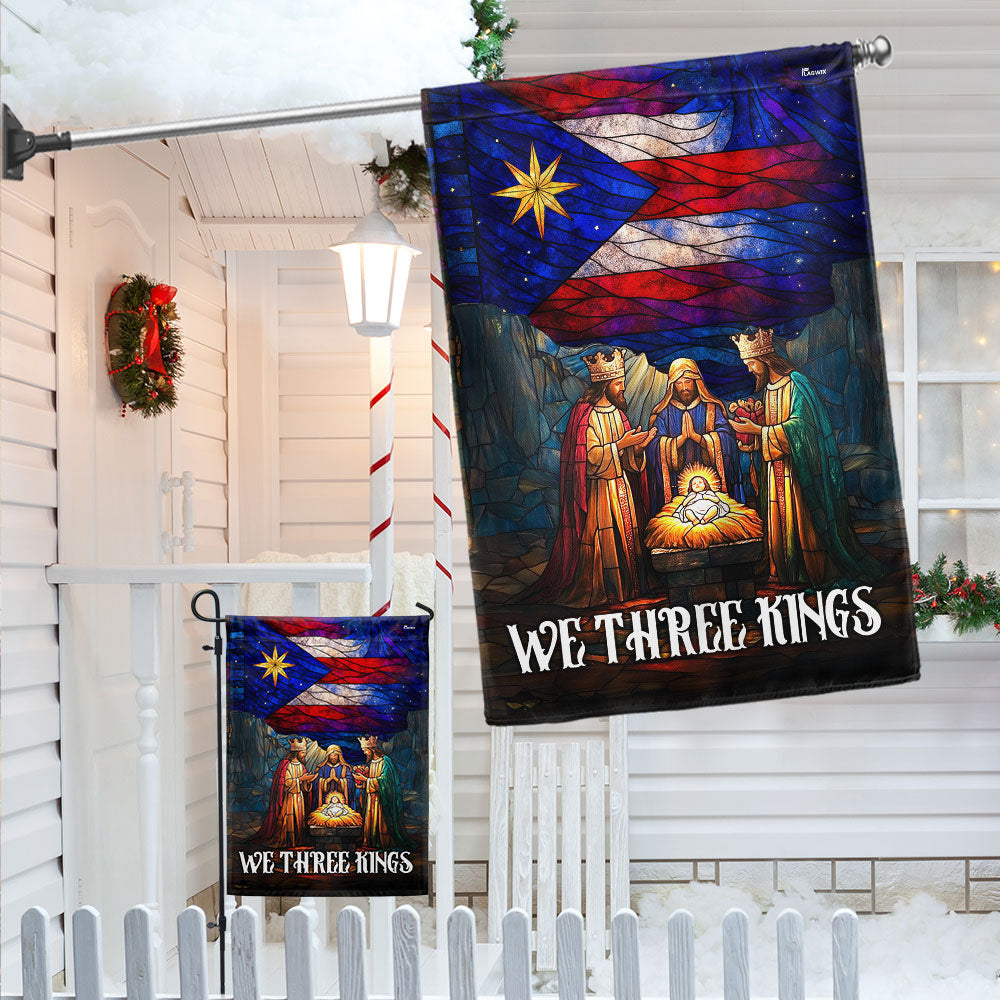 We Three Kings Nativity Flag | Puerto Rico Christmas Christian Flag