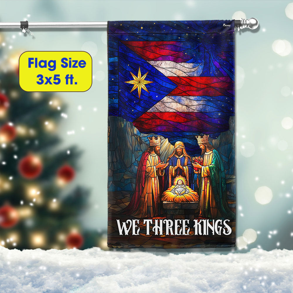We Three Kings Nativity Flag | Puerto Rico Christmas Christian Flag