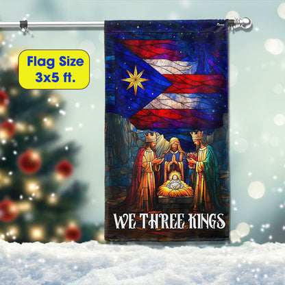 We Three Kings Nativity Flag | Puerto Rico Christmas Christian Flag