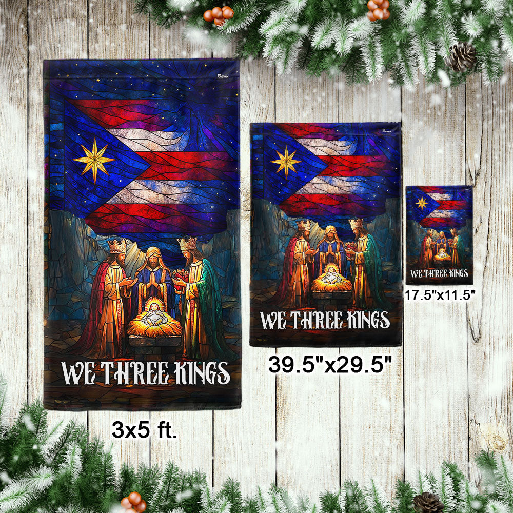 We Three Kings Nativity Flag | Puerto Rico Christmas Christian Flag