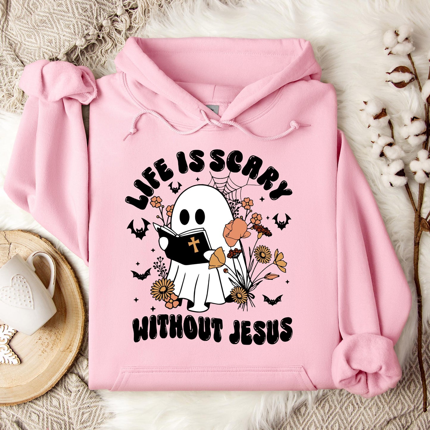 Life Is Scary Without Jesus 01 Hoodie