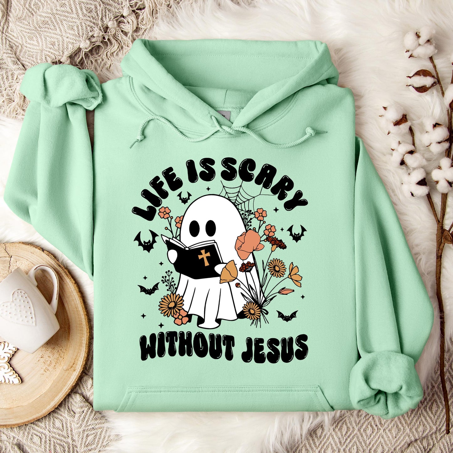 Life Is Scary Without Jesus 01 Hoodie