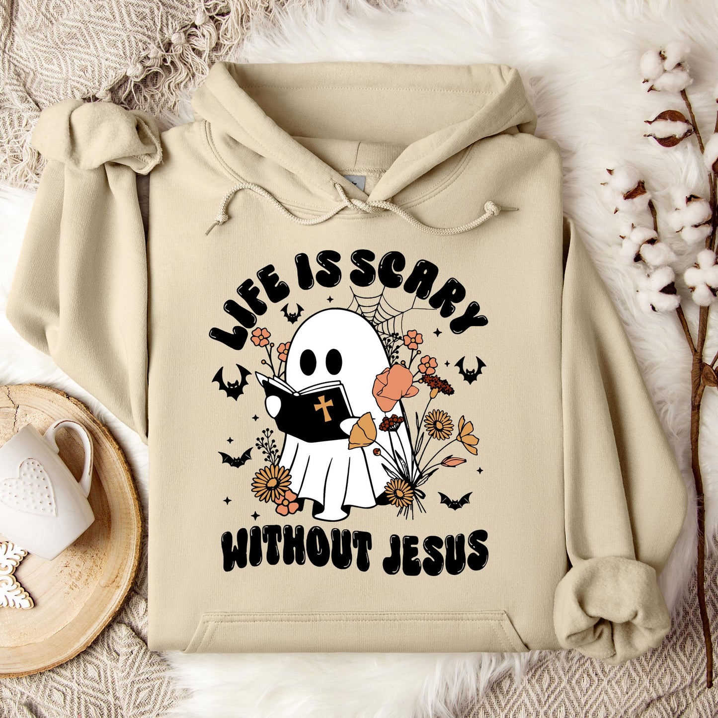 Life Is Scary Without Jesus 01 Hoodie