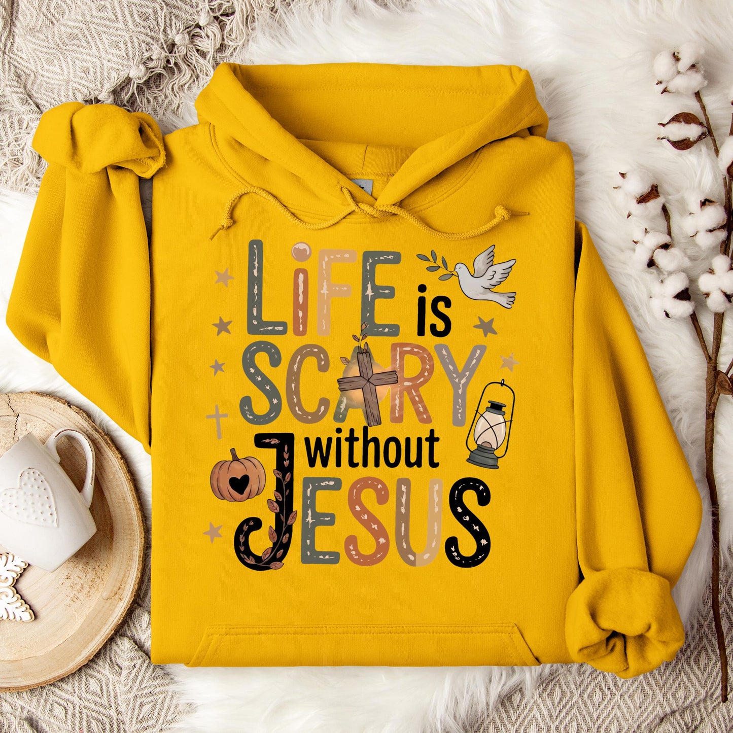 Life Is Scary Without Jesus 02 Hoodie