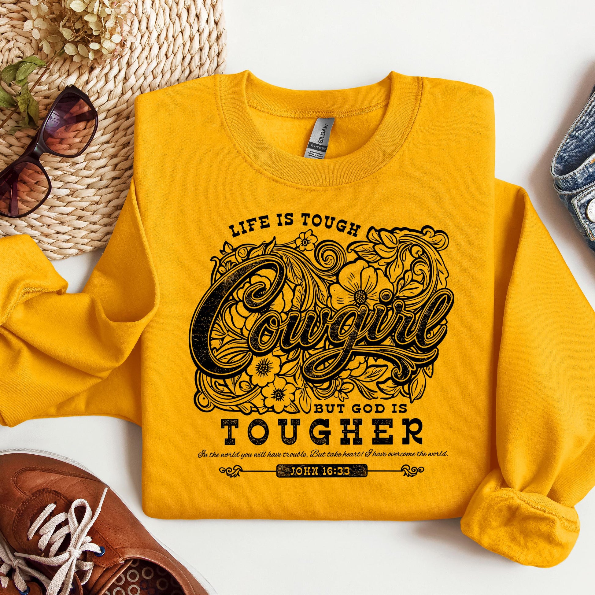 Life Is Tough Cowgirl But God Is Tougher 01