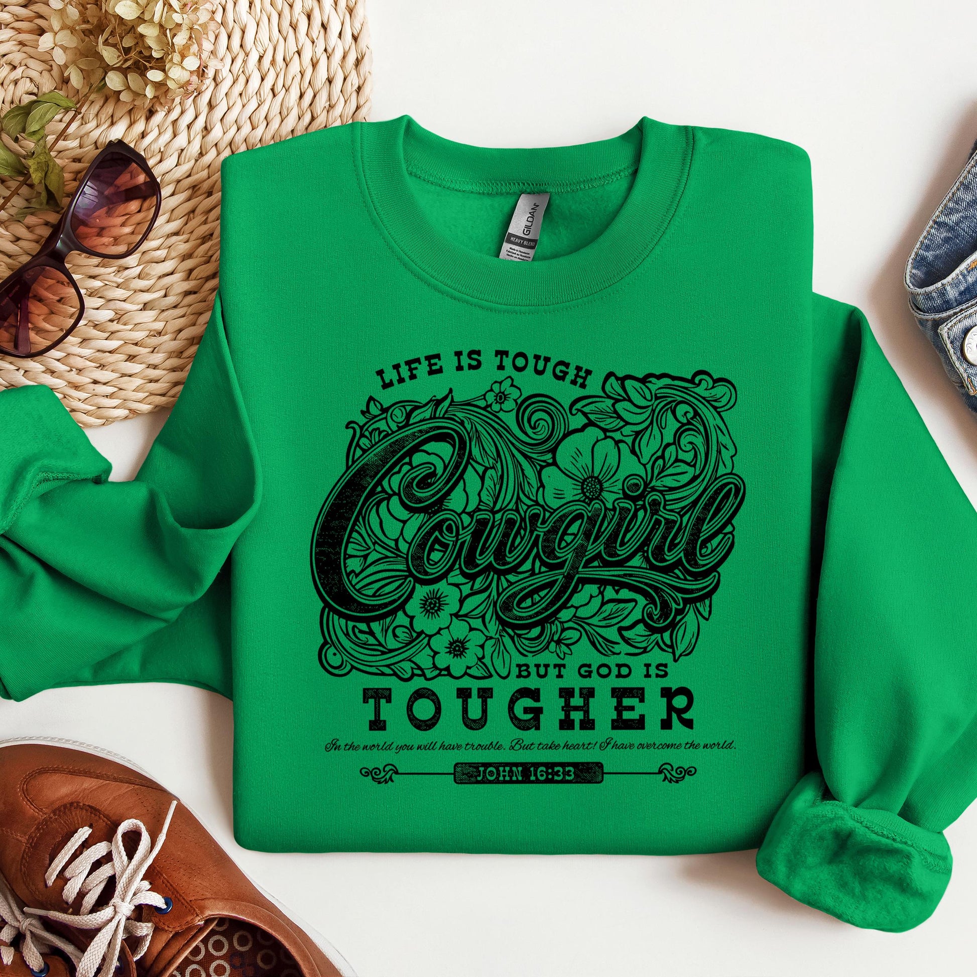 Life Is Tough Cowgirl But God Is Tougher 01