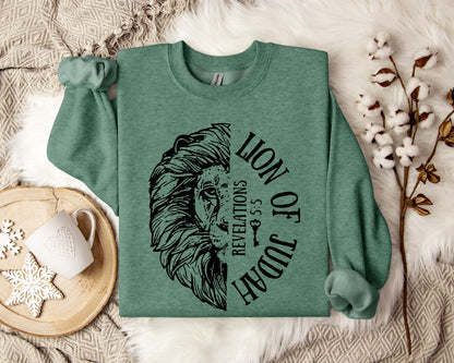 Lion Of Judah Revelations 5.5 Sweatshirt