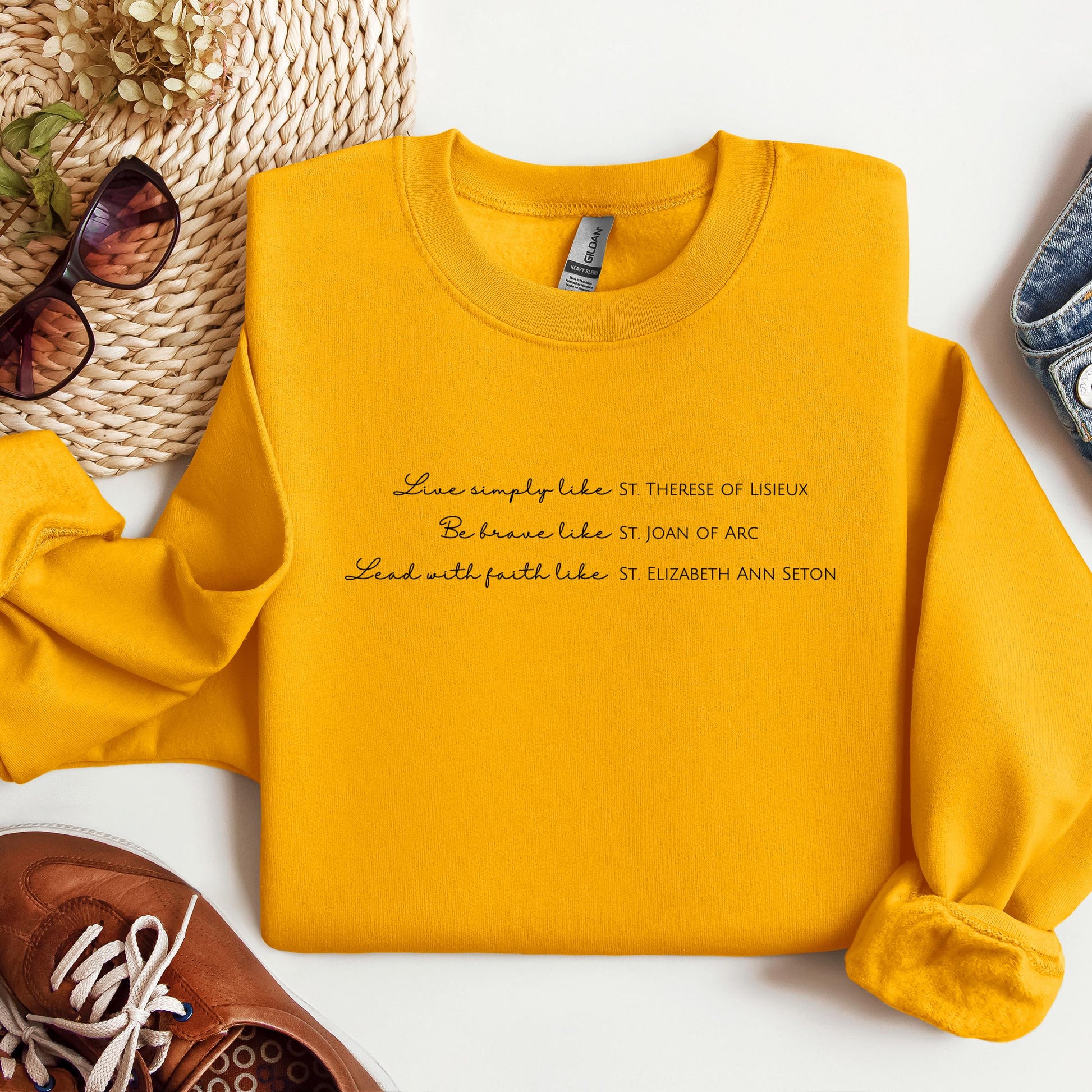 Live Simply Like St. Therese Of Lisieux Be Brave Like St. Joan Of Arc Lead With Faith Like