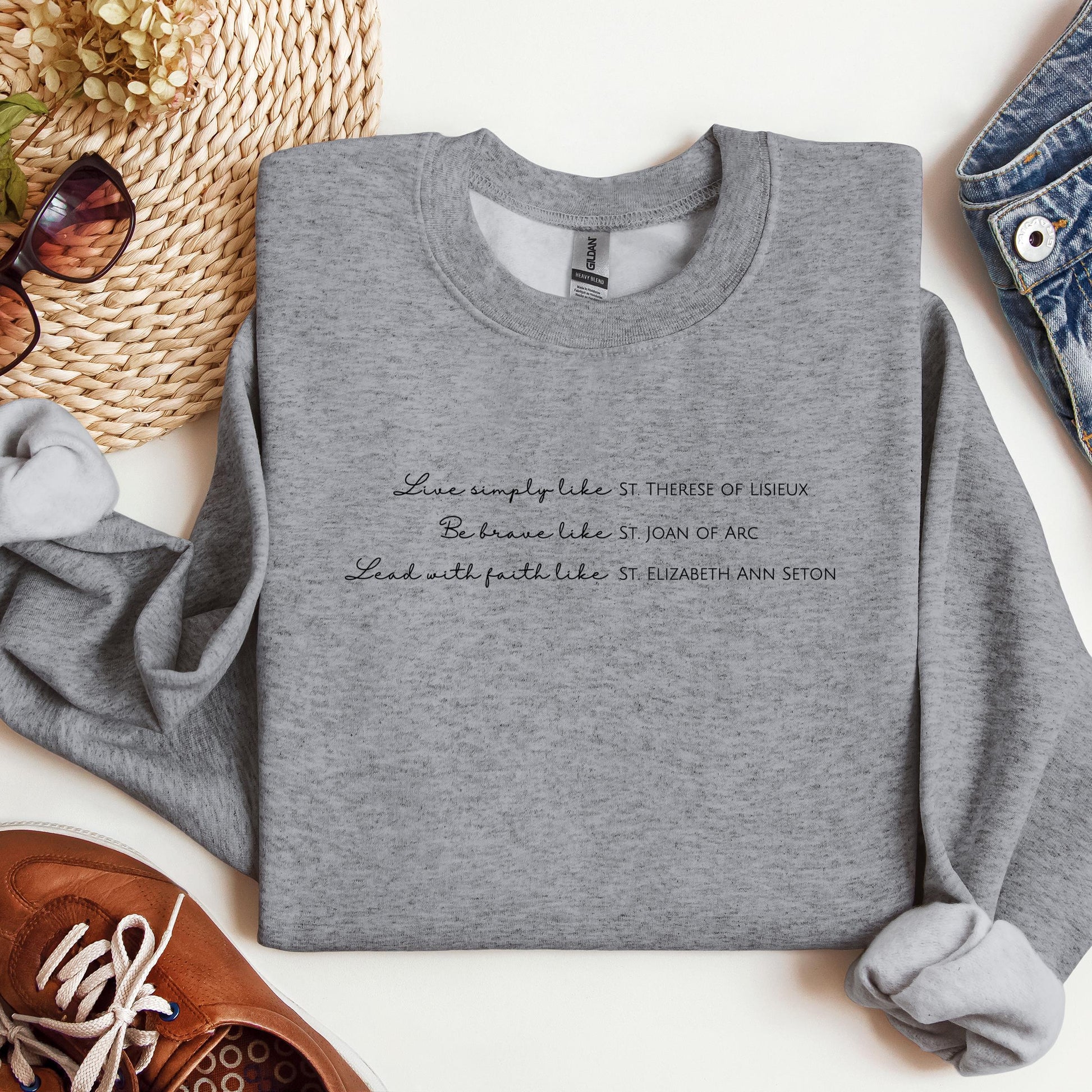 Live Simply Like St. Therese Of Lisieux Be Brave Like St. Joan Of Arc Lead With Faith Like