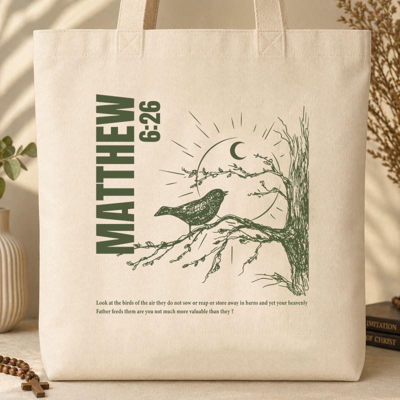 Look At The Birds Of The Air They Do Not Sow Or Reap Or Store Away In Barns And Yet Your Heavenly Father Feeds Them Are You Not Much More Valuable Than They Matthew 6.26 01