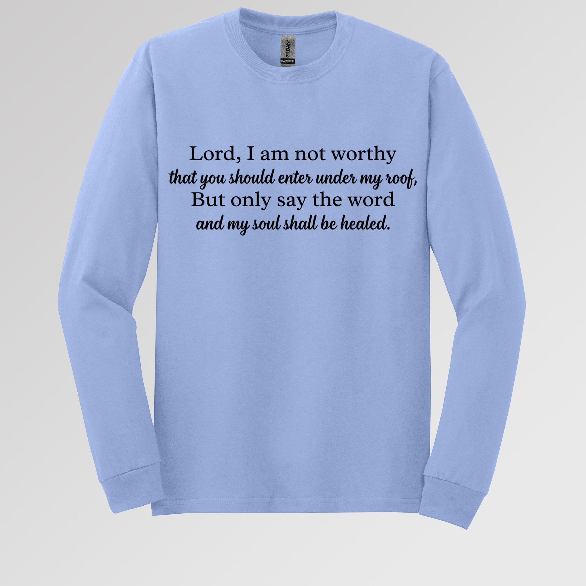 Lord I Am Not Worthy That You Should Enter Under My Roof But Only Say The Word And My Soul Shall Be Healed