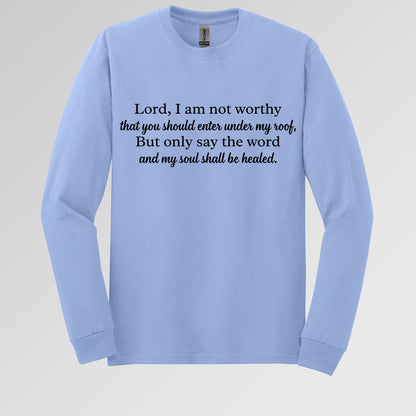 Lord I Am Not Worthy That You Should Enter Under My Roof But Only Say The Word And My Soul Shall Be Healed