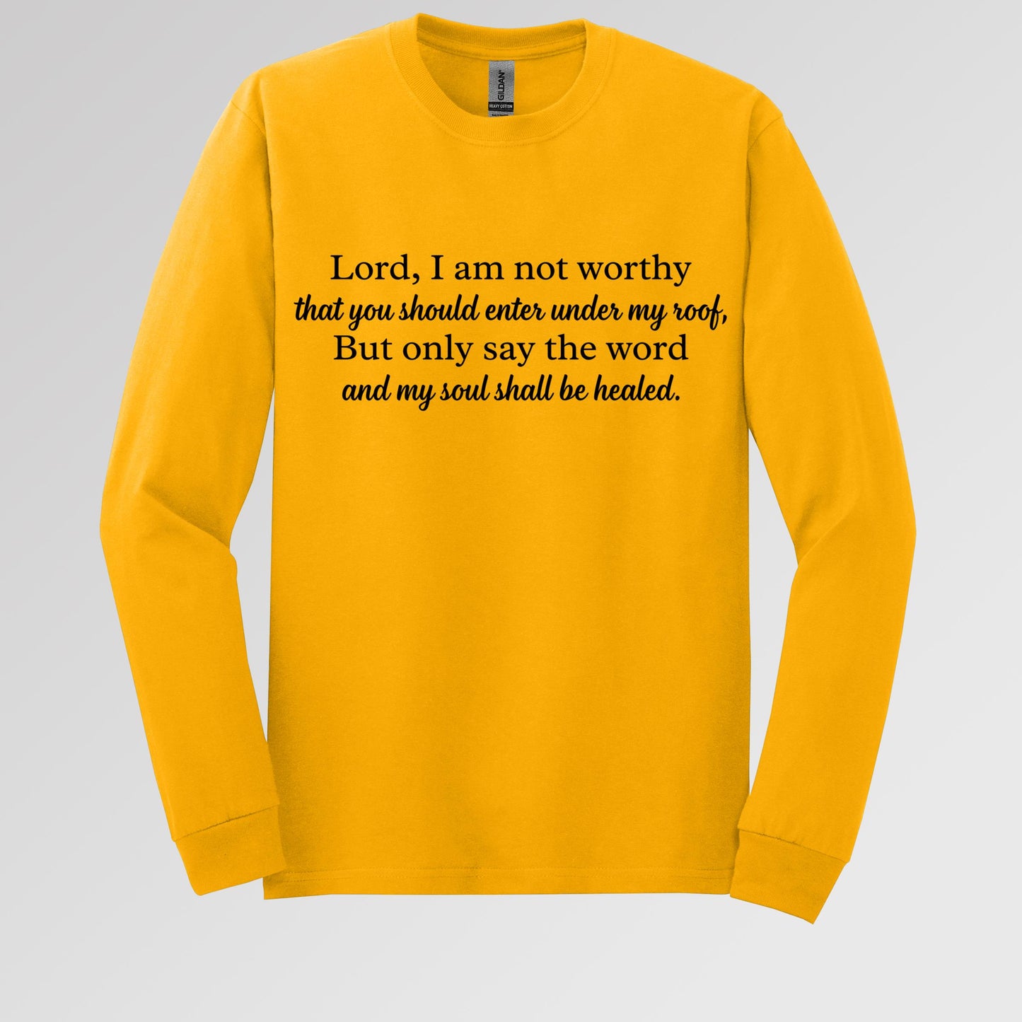 Lord I Am Not Worthy That You Should Enter Under My Roof But Only Say The Word And My Soul Shall Be Healed