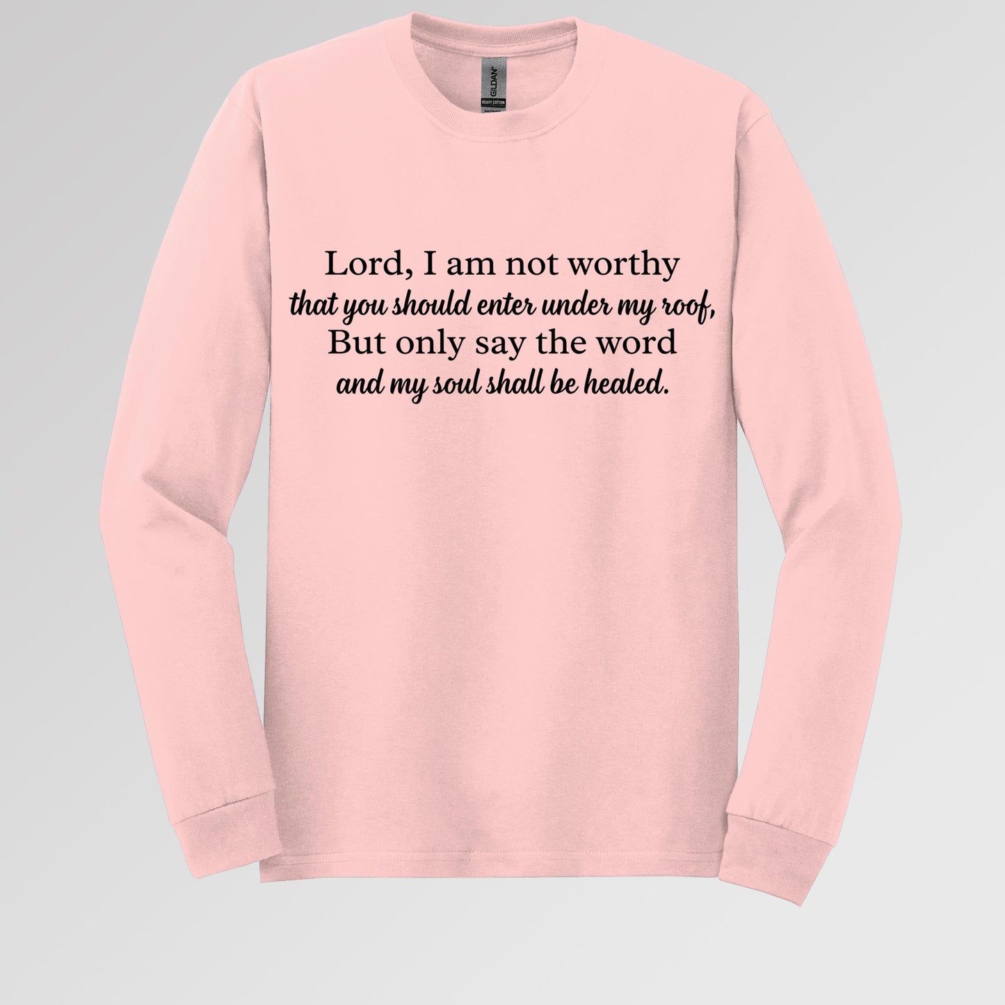Lord I Am Not Worthy That You Should Enter Under My Roof But Only Say The Word And My Soul Shall Be Healed