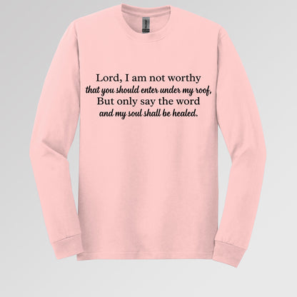 Lord I Am Not Worthy That You Should Enter Under My Roof But Only Say The Word And My Soul Shall Be Healed