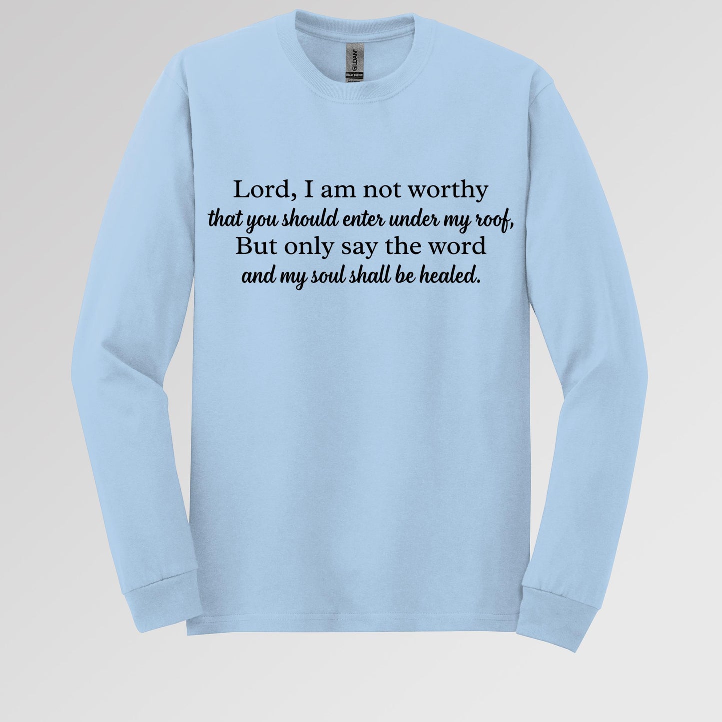 Lord I Am Not Worthy That You Should Enter Under My Roof But Only Say The Word And My Soul Shall Be Healed