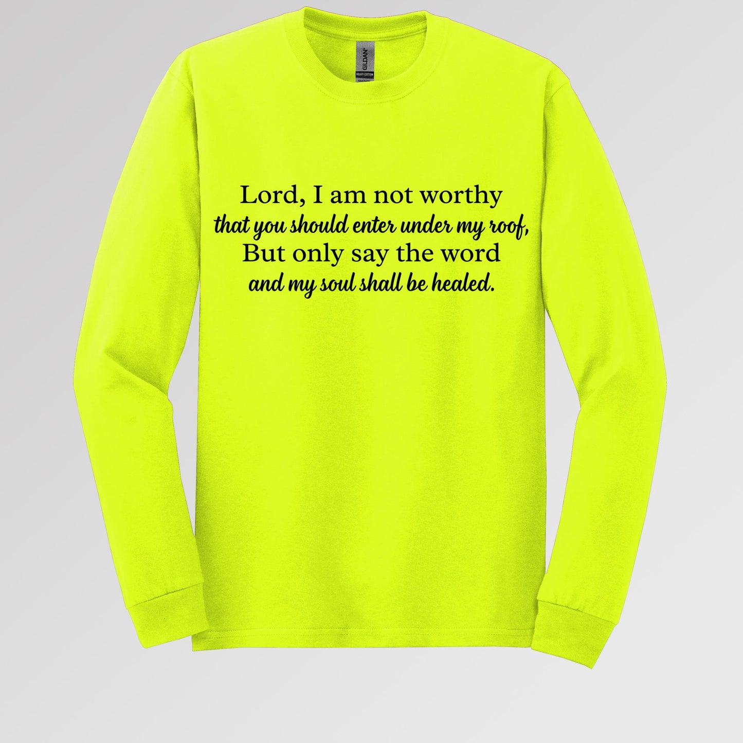 Lord I Am Not Worthy That You Should Enter Under My Roof But Only Say The Word And My Soul Shall Be Healed