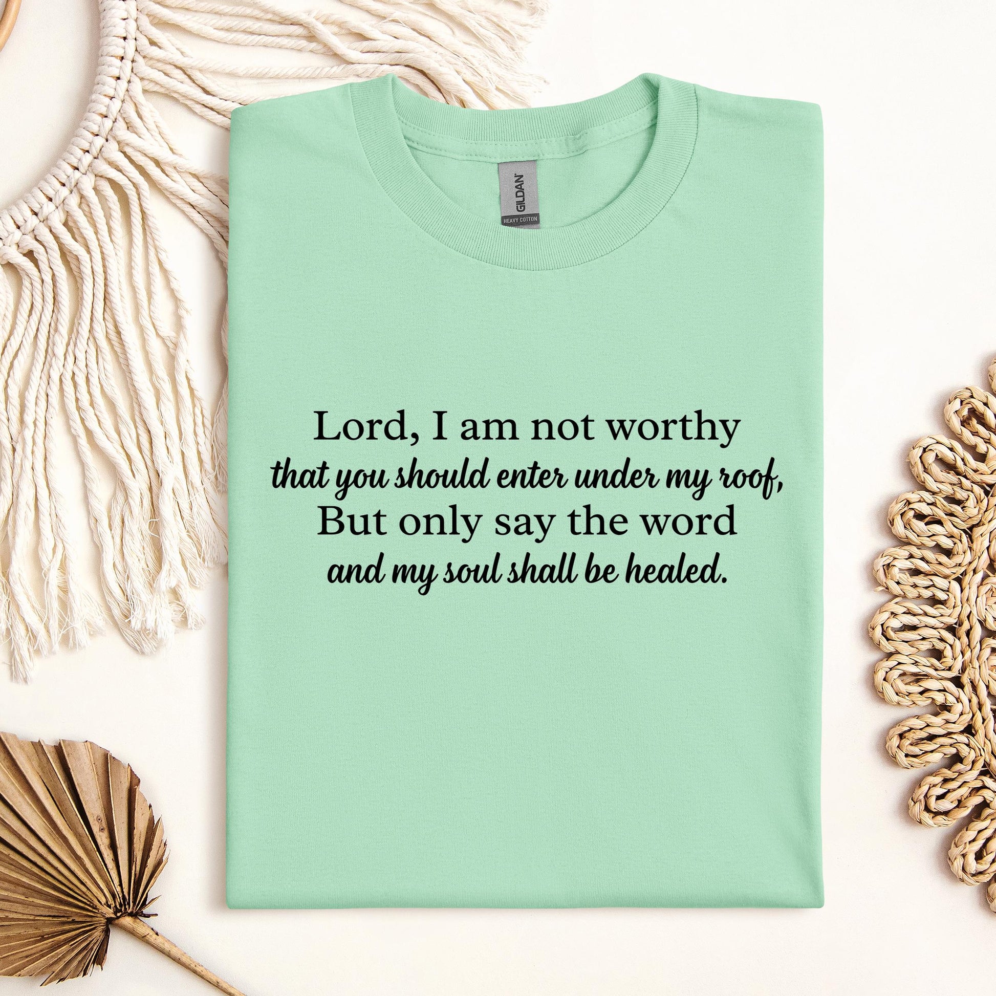 Lord I Am Not Worthy That You Should Enter Under My Roof But Only Say The Word And My Soul Shall Be Healed