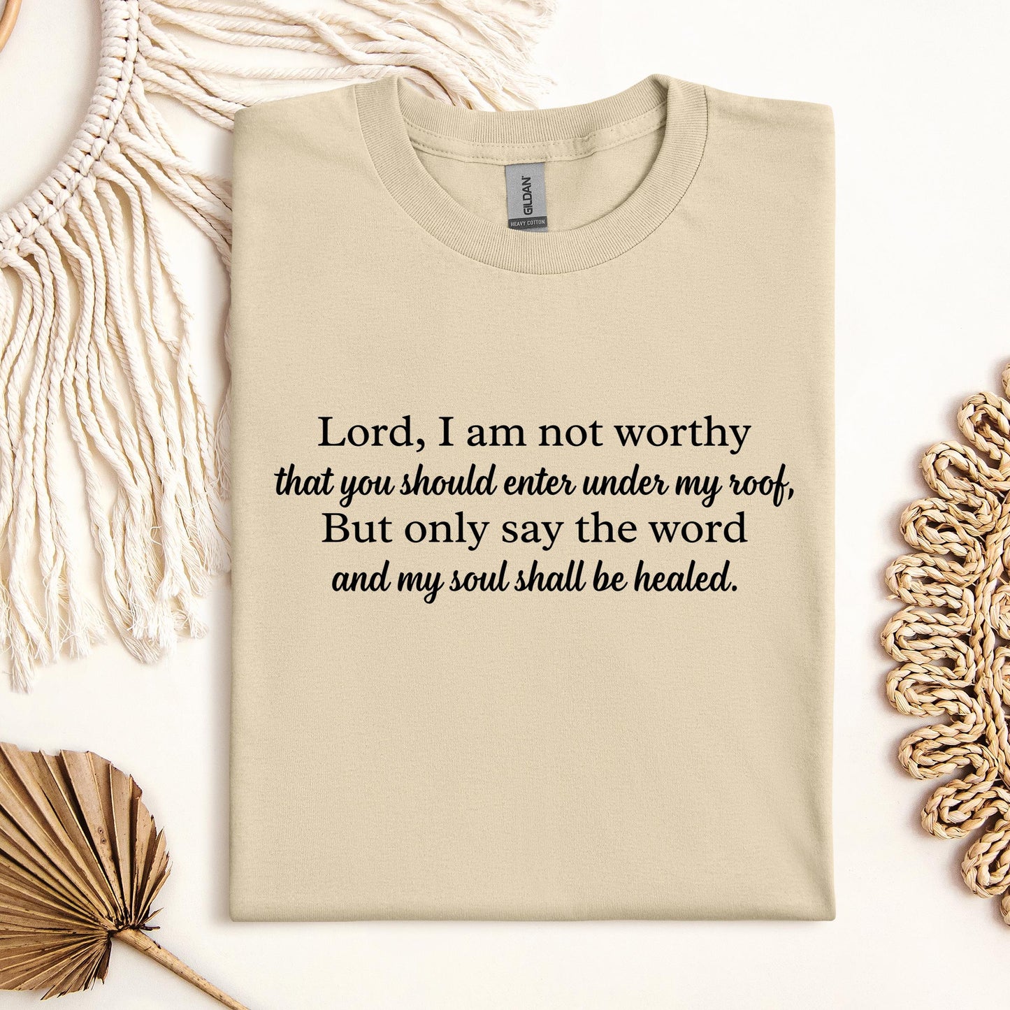 Lord I Am Not Worthy That You Should Enter Under My Roof But Only Say The Word And My Soul Shall Be Healed