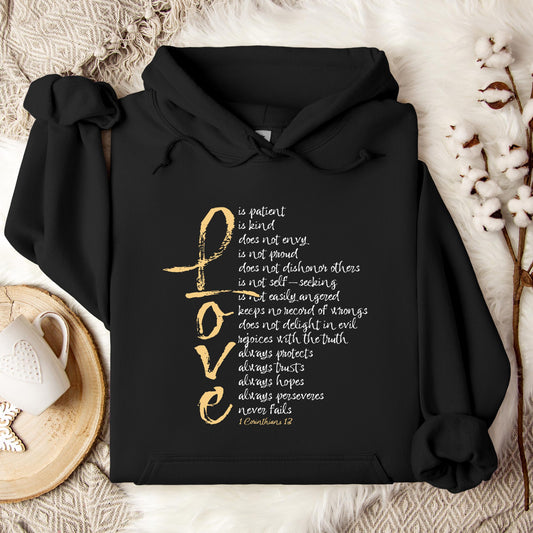 Love 1 Corinthians 13 Hoodie
