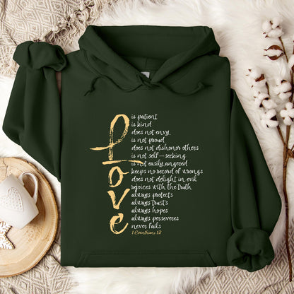 Love 1 Corinthians 13 Hoodie