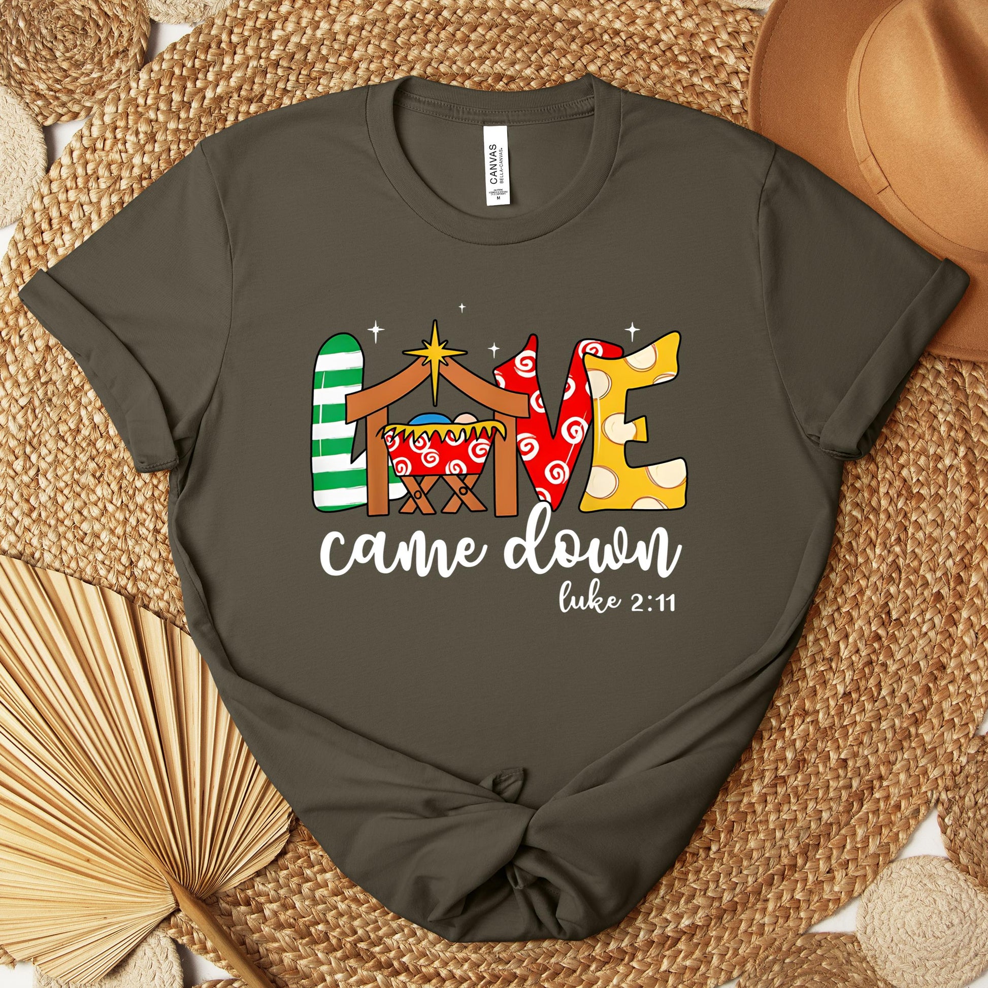 Love Came Down Luke 2.11 01 Premium T-shirt