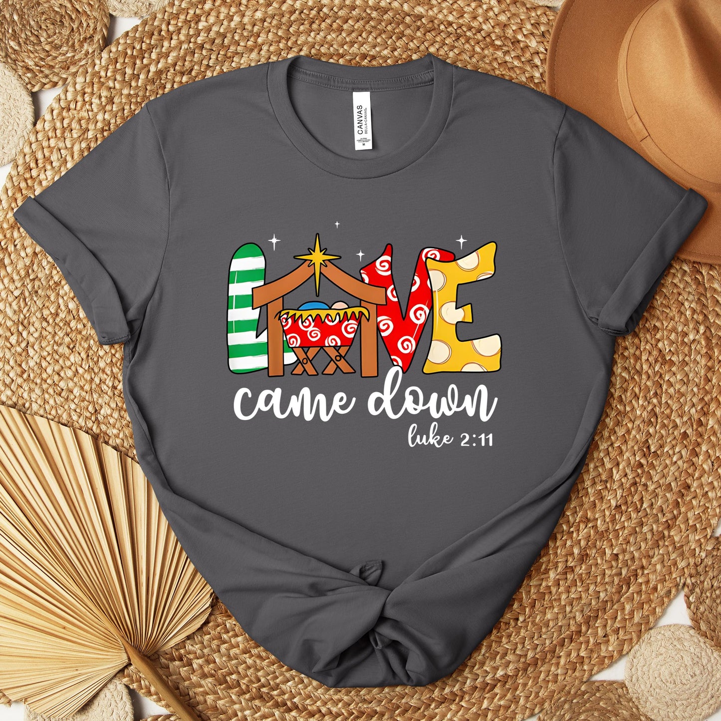 Love Came Down Luke 2.11 01 Premium T-shirt