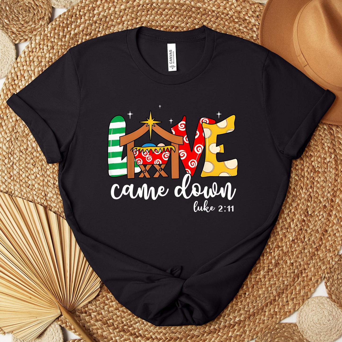 Love Came Down Luke 2.11 01 Premium T-shirt