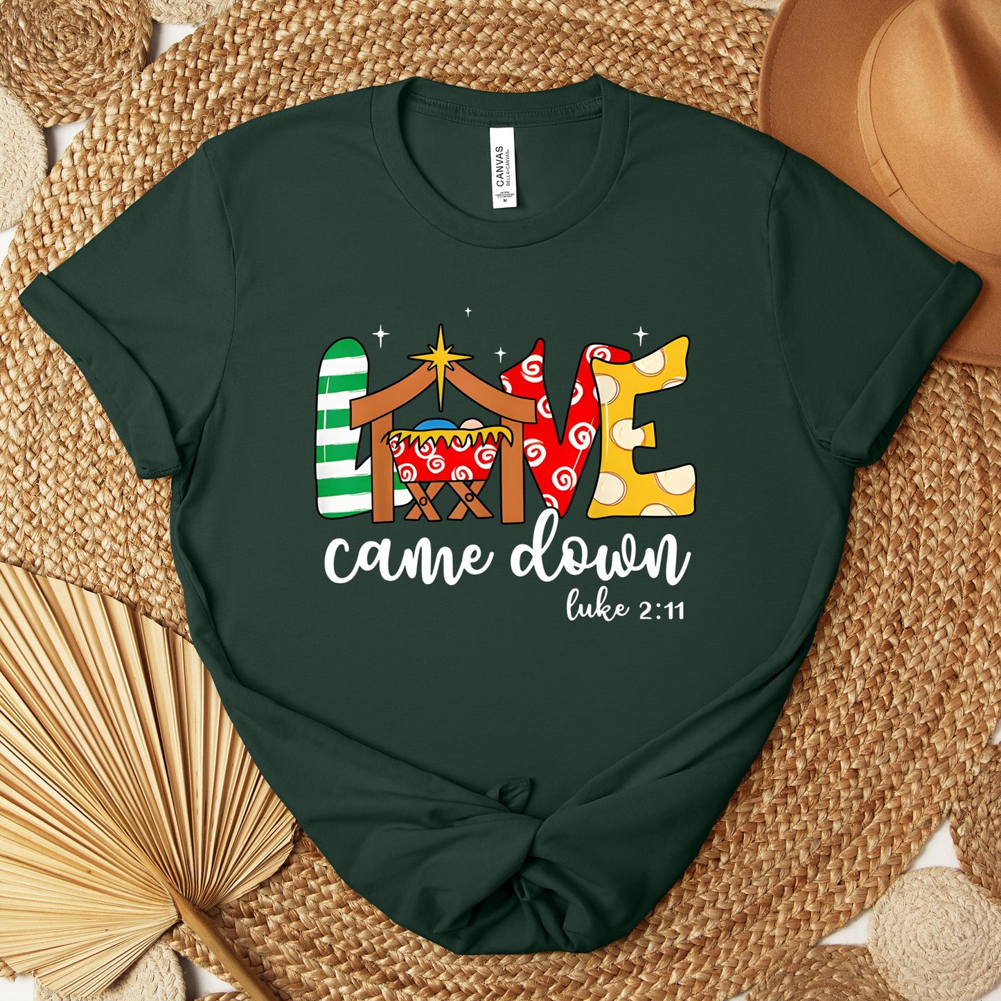 Love Came Down Luke 2.11 01 Premium T-shirt