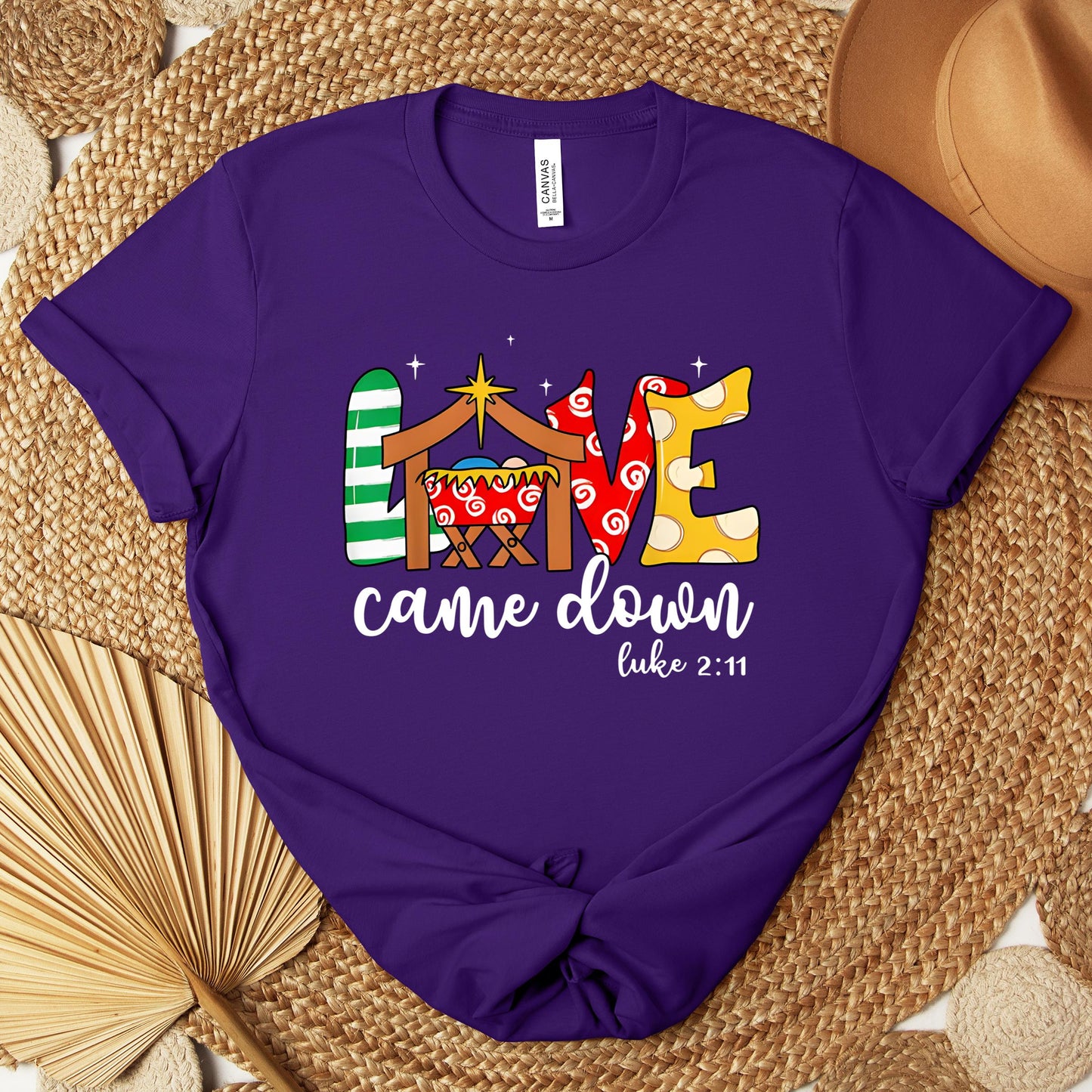 Love Came Down Luke 2.11 01 Premium T-shirt
