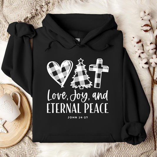 Love Joy And Eternal Peace John 14.27 Hoodie