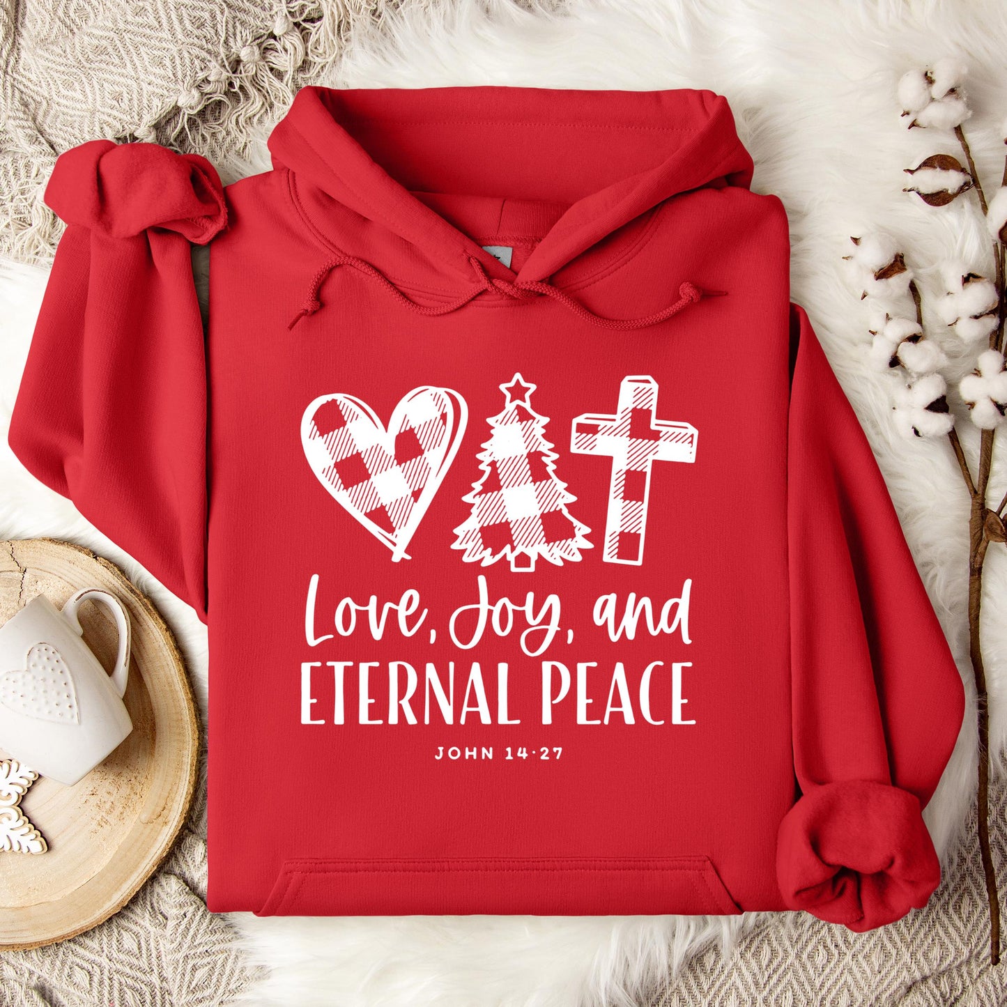 Love Joy And Eternal Peace John 14.27 Hoodie