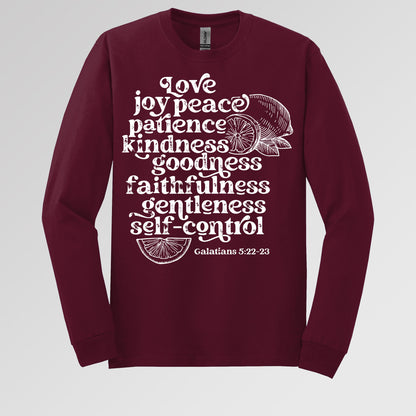 Love Joy Peace Patience Kindness Goodness Faithfulness Gentleness Self-control Galatians 5.22-23 01