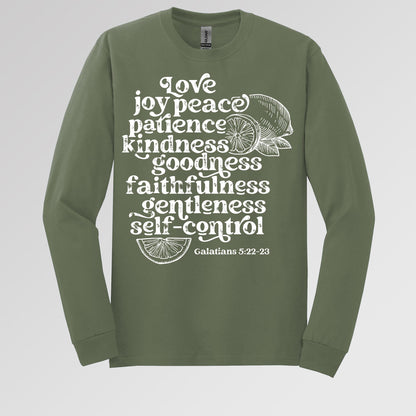 Love Joy Peace Patience Kindness Goodness Faithfulness Gentleness Self-control Galatians 5.22-23 01