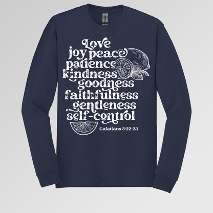 Love Joy Peace Patience Kindness Goodness Faithfulness Gentleness Self-control Galatians 5.22-23 01