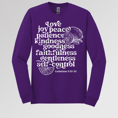 Love Joy Peace Patience Kindness Goodness Faithfulness Gentleness Self-control Galatians 5.22-23 01