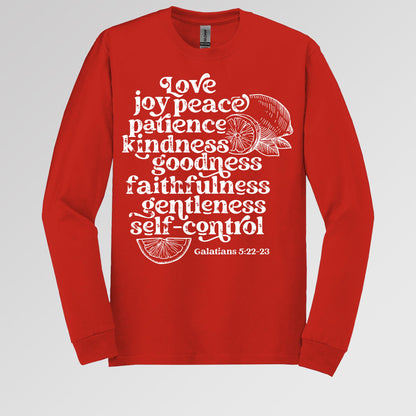 Love Joy Peace Patience Kindness Goodness Faithfulness Gentleness Self-control Galatians 5.22-23 01