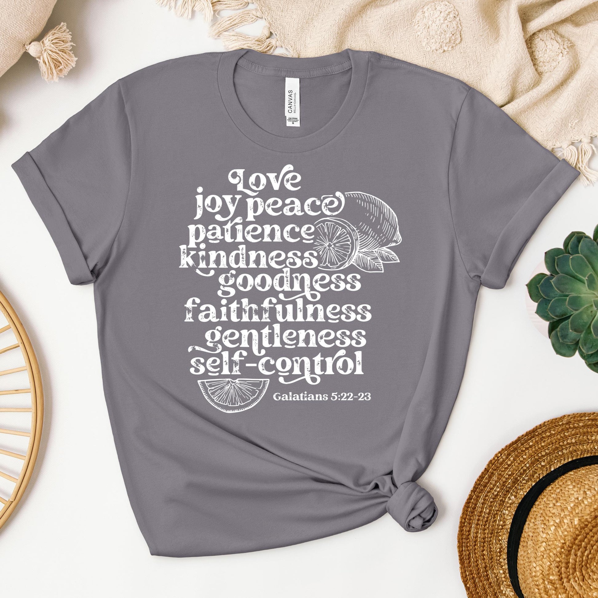 Love Joy Peace Patience Kindness Goodness Faithfulness Gentleness Self-control Galatians 5.22-23 01