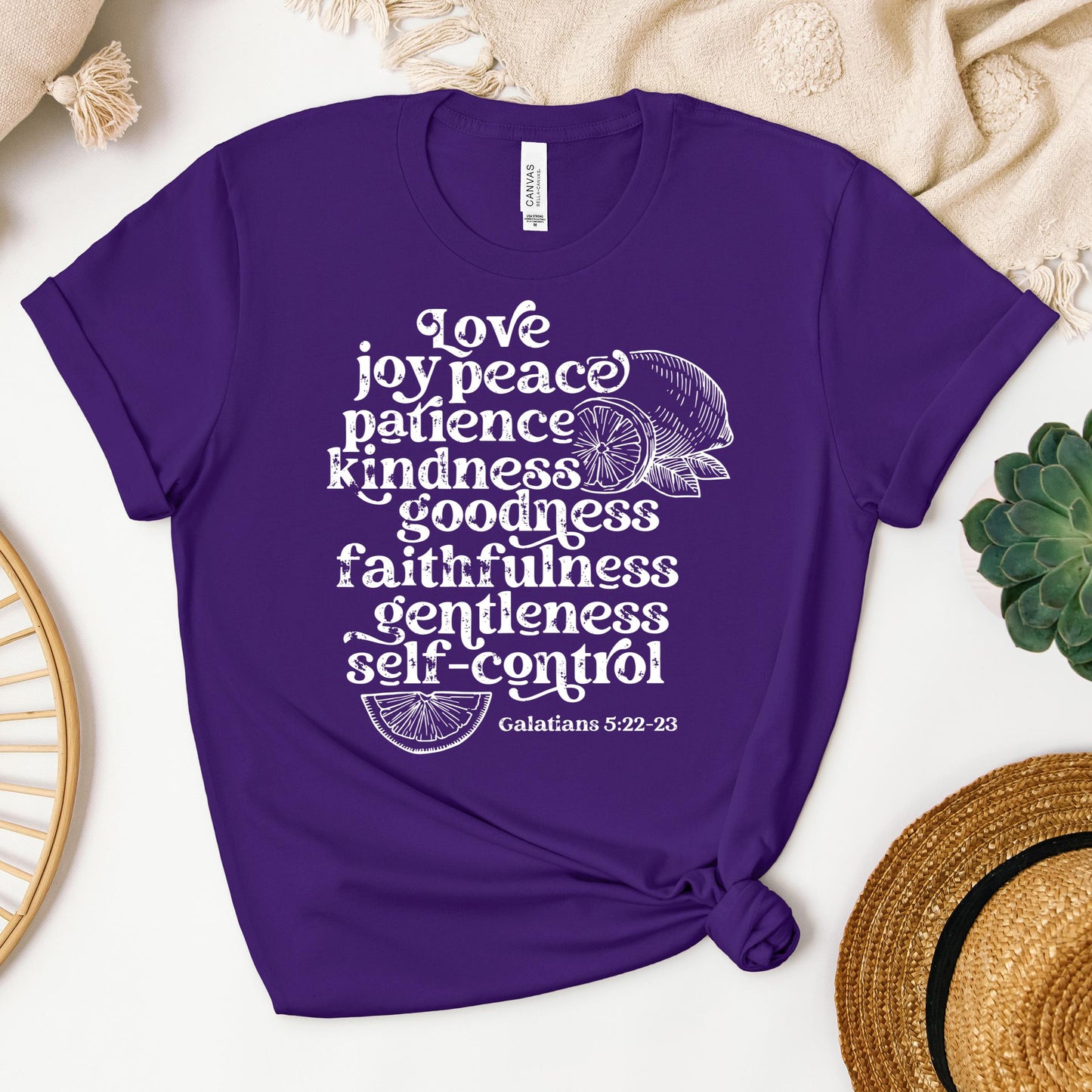 Love Joy Peace Patience Kindness Goodness Faithfulness Gentleness Self-control Galatians 5.22-23 01