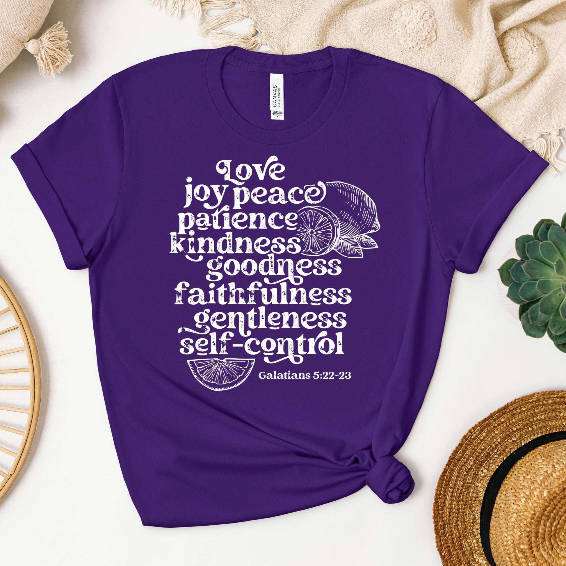 Love Joy Peace Patience Kindness Goodness Faithfulness Gentleness Self-control Galatians 5.22-23 01
