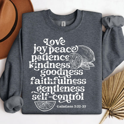 Love Joy Peace Patience Kindness Goodness Faithfulness Gentleness Self-control Galatians 5.22-23 01