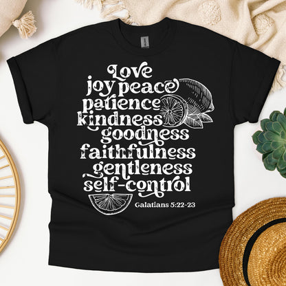 Love Joy Peace Patience Kindness Goodness Faithfulness Gentleness Self-control Galatians 5.22-23 01