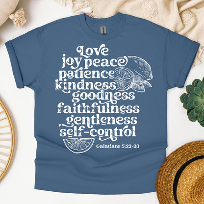 Love Joy Peace Patience Kindness Goodness Faithfulness Gentleness Self-control Galatians 5.22-23 01