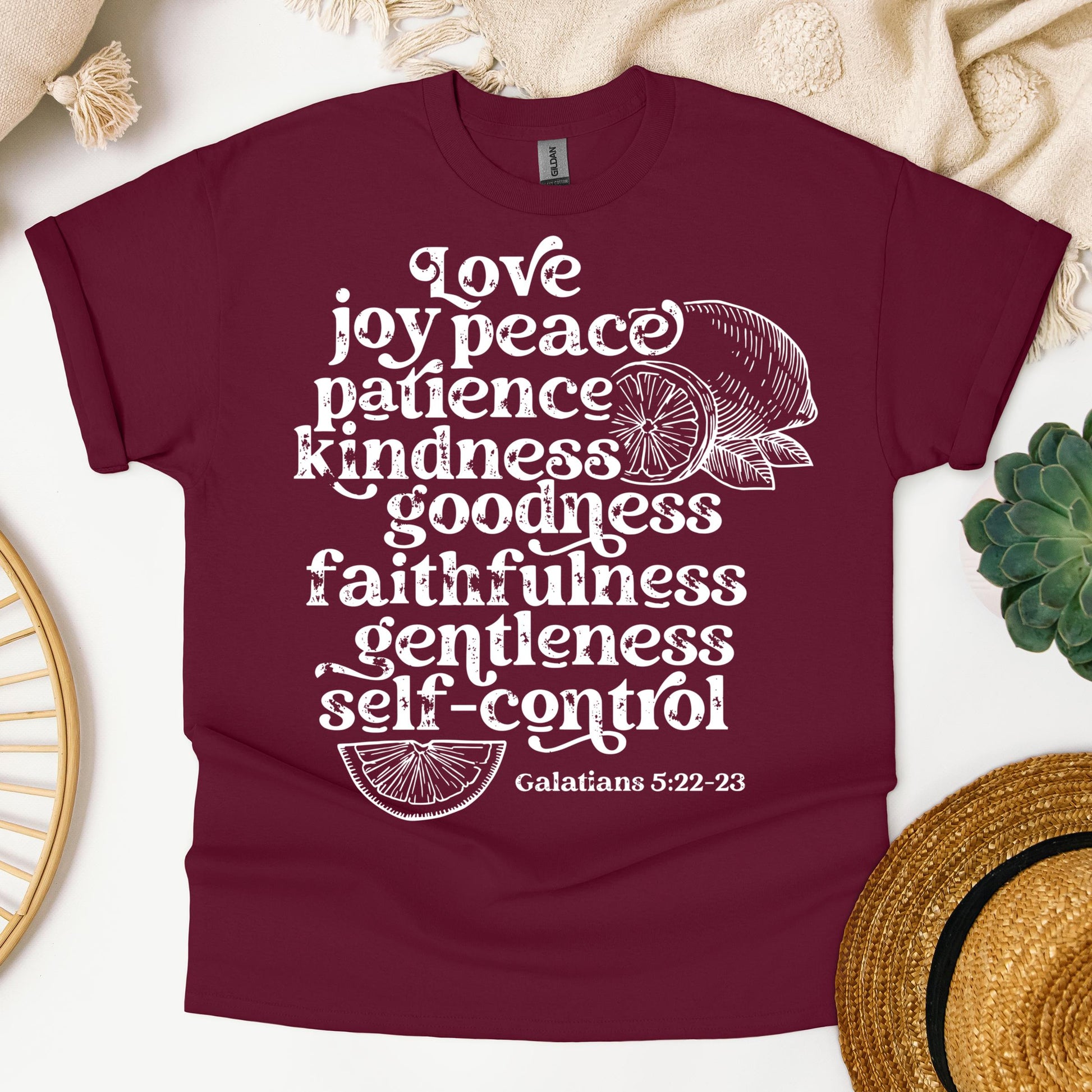 Love Joy Peace Patience Kindness Goodness Faithfulness Gentleness Self-control Galatians 5.22-23 01