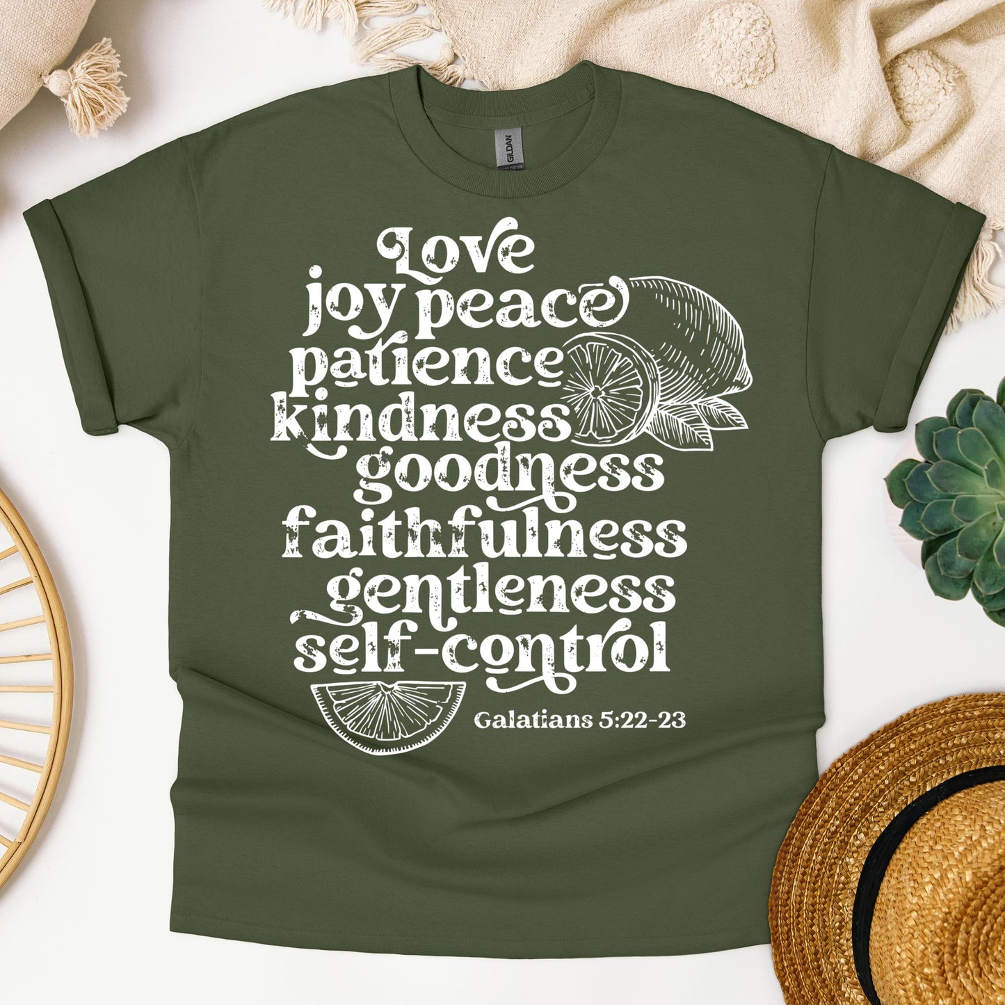 Love Joy Peace Patience Kindness Goodness Faithfulness Gentleness Self-control Galatians 5.22-23 01