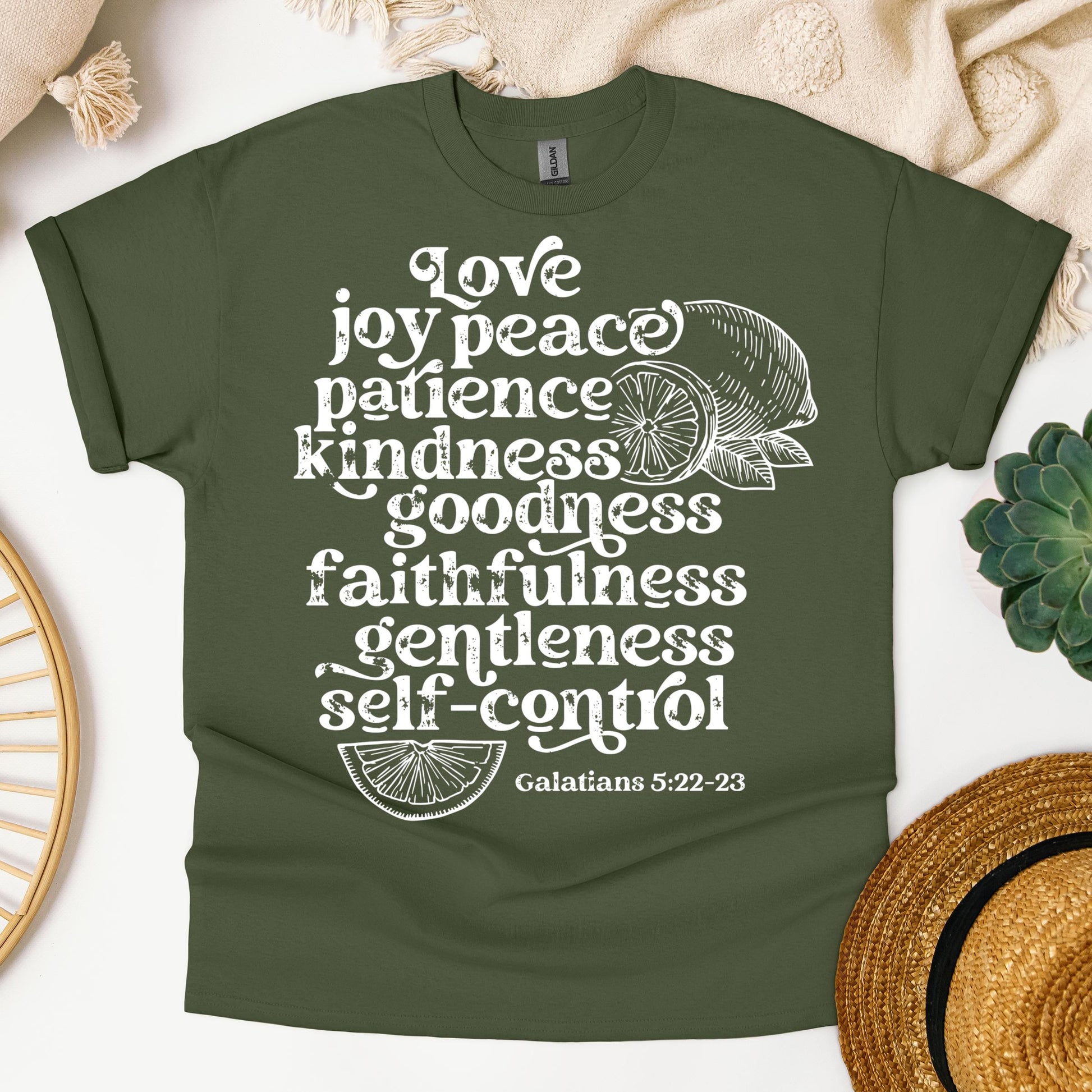 Love Joy Peace Patience Kindness Goodness Faithfulness Gentleness Self-control Galatians 5.22-23 01