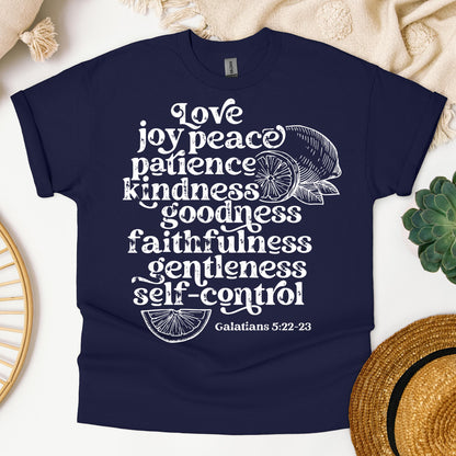 Love Joy Peace Patience Kindness Goodness Faithfulness Gentleness Self-control Galatians 5.22-23 01